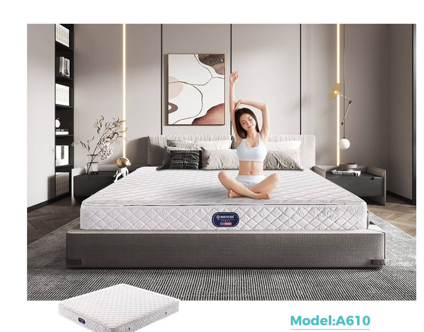 MasterBen mattress in a bedroom setting
